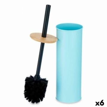 Berilo Щетка для унитаза Синий Металл Бамбук Пластик 9,5 X 27 X 9,5 cm (6 штук)