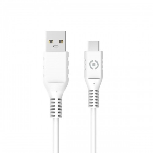USB-C Cable to USB Celly 1 m Balts image 2