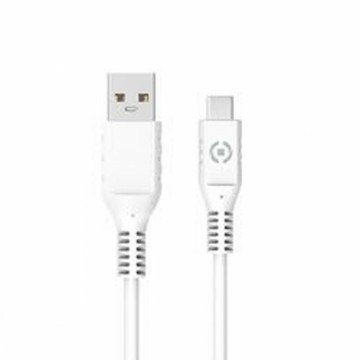 Универсальный кабель USB-C-USB Celly 1 m Белый