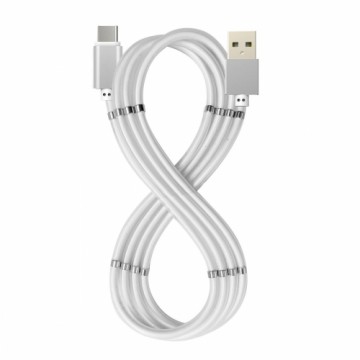 Кабель USB A — USB C Celly USBUSBCMAGWH Белый 1 m