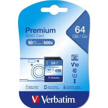 SD Atmiņas Karte Verbatim PREMIUM SDXC C10/U1 64 GB 2 g