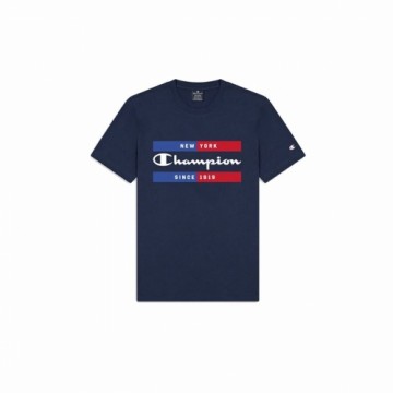 t-krekls Champion Crewneck Zils Vīriešu