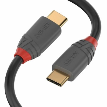 Kabelis USB C LINDY 36872 2 m Melns Pelēks