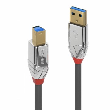 Кабель USB A — USB B LINDY 36664 5 m Чёрный Серый Антрацитный