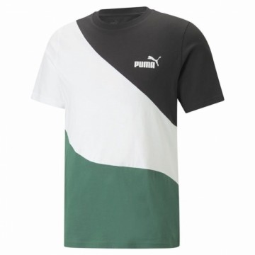 t-krekls Puma Power Cat Zaļš Vīriešu