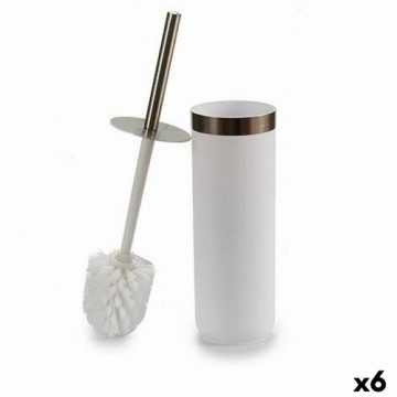 Berilo Tualetes Birste Balts Sudrabains Plastmasa 9,5 x 38,5 x 9,5 cm (6 gb.)