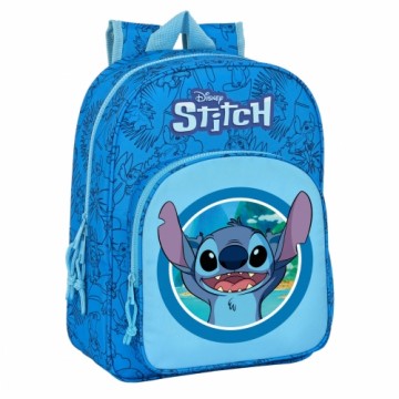 Школьный рюкзак Stitch Синий 26 x 34 x 11 cm