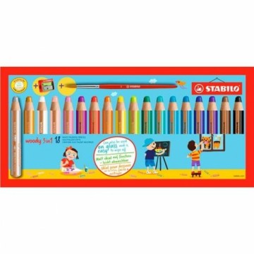 Цветные карандаши Stabilo Woody 3-в-1 Разноцветный