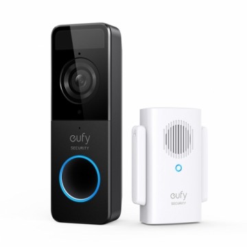 Viedais Videoporters Eufy Video Doorbell 1080p Melns