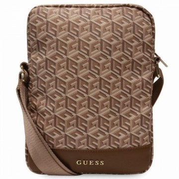 Guess Bag GUTB10HGCFSEW 10" brown|brown GCube Stripe Tablet Bag