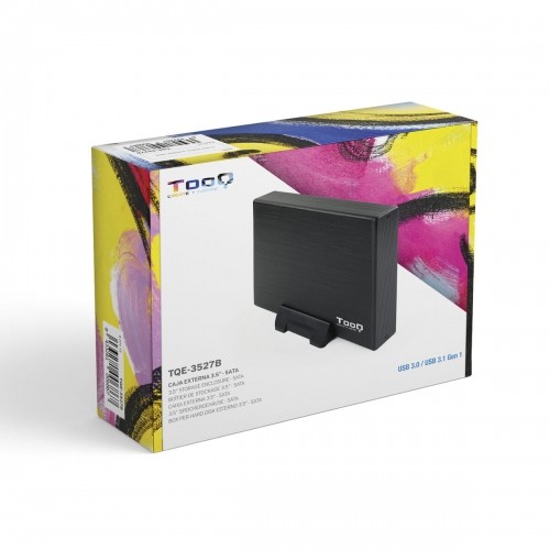 Tooq Ārējā kaste 3,5" SATA USB 3.0 Melns (Atjaunots A) image 2