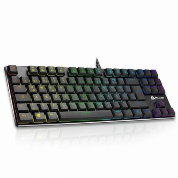 Klaviatūra KlimTechs K42DE Qwertz Vācu Melns (Atjaunots A)