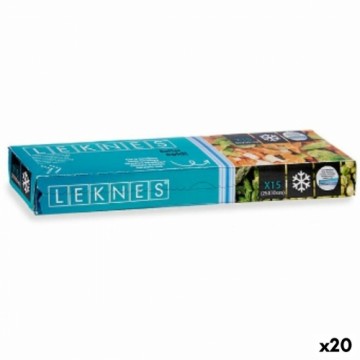 Leknes Набор многоразовых пищевых пакетов ziplock 25 x 30 cm Синий полиэтилен 3 L (20 штук)