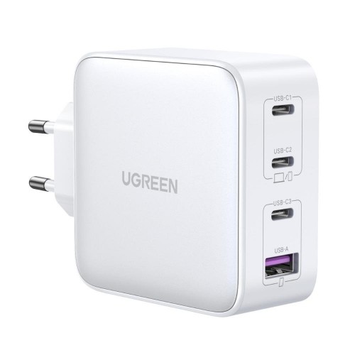 Fast charger GaN 3xUSB C | USB 100W PPS Ugreen CD226 - white image 1