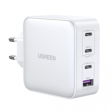 Fast charger GaN 3xUSB C | USB 100W PPS Ugreen CD226 - white