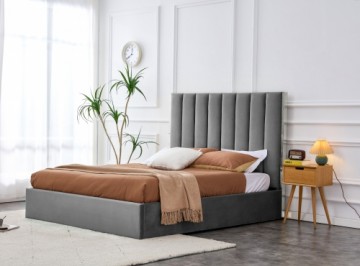 Halmar PALAZZO 160 bed, grey / silver