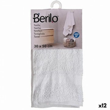 Berilo Vannas dvielis Balts 30 x 50 cm (12 gb.)