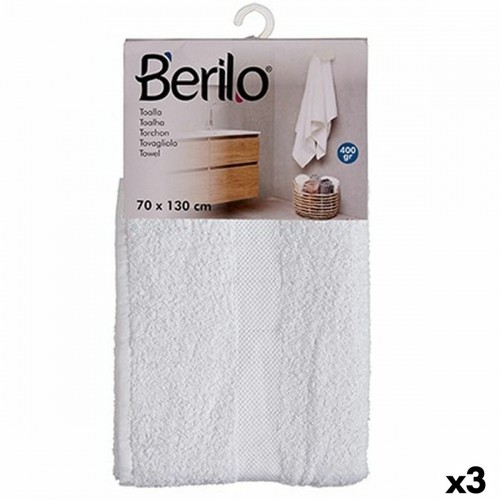 Berilo Vannas dvielis Balts 70 x 130 cm (3 gb.) image 1
