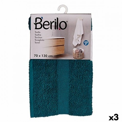 Berilo Банное полотенце Синий 70 x 130 cm (3 штук) image 1