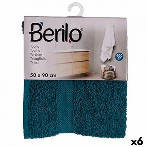 Berilo Vannas dvielis Zils 50 x 90 cm (6 gb.) image 1
