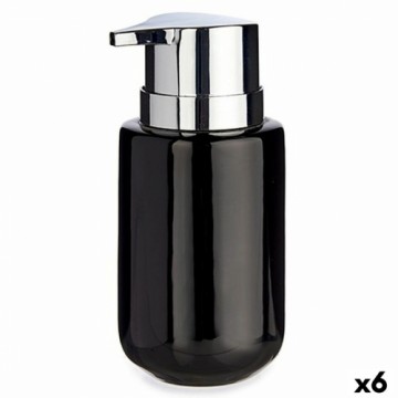 Berilo Дозатор мыла Чёрный Серебристый Металл Керамика 350 ml (6 штук)