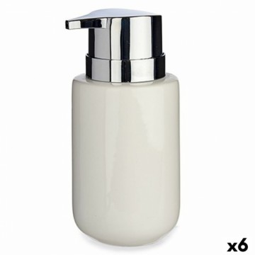 Berilo Дозатор мыла Белый Серебристый Металл Керамика 300 ml (6 штук)