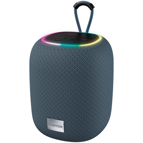 CANYON BSP-8, Bluetooth Speaker, BT V5.2, BLUETRUM AB5362B, TF card support, Type-C USB port, 1800mAh polymer battery, Max Power 10W, Grey, cable length 0.50m, 110*110*135mm, 0.57kg image 1