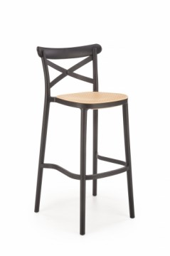 Halmar H111 bar stool, black / natural