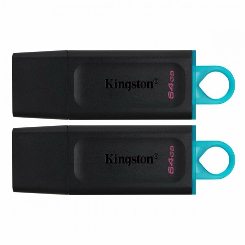 USB Zibatmiņa Kingston DataTraveler Exodia Zaļš 64 GB 2 pcs image 1