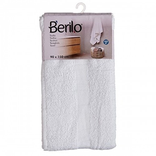 Berilo Vannas dvielis 90 x 150 cm Balts (3 gb.) image 3