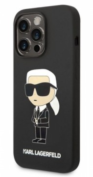 Karl Lagerfeld  
       Apple  
       iPhone 14 Pro Liquid Silicone Ikonik NFT Case 
     Black