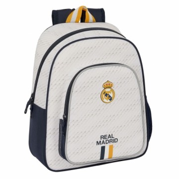 Школьный рюкзак Real Madrid C.F. Белый 28 x 34 x 10 cm