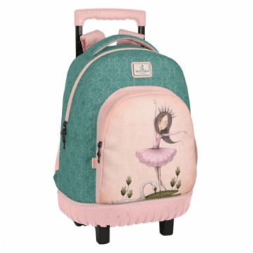 Школьный рюкзак с колесиками Santoro Swan lake Серый Розовый 32 x 45 x 21 cm