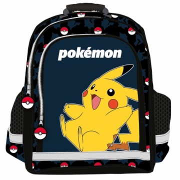 Pokemon Школьный рюкзак Pokémon Pokeball Синий Чёрный