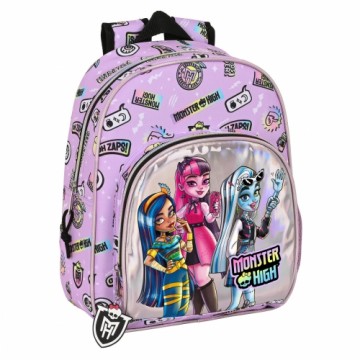 Школьный рюкзак Monster High Best boos Лиловый 28 x 34 x 10 cm