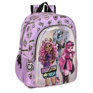 Школьный рюкзак Monster High Best boos Лиловый 33 x 42 x 14 cm