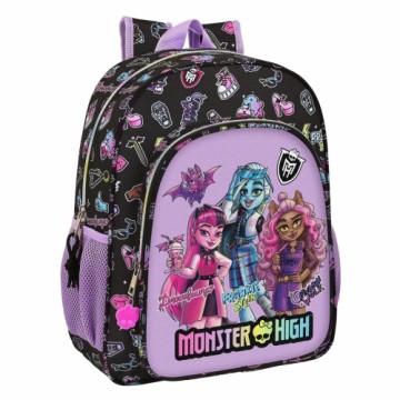 Школьный рюкзак Monster High Creep Чёрный 32 X 38 X 12 cm