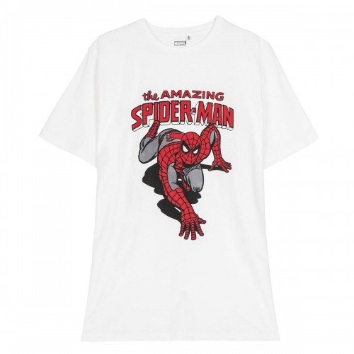 Krekls ar Īsām Piedurknēm Bērniem Spiderman Balts image 1