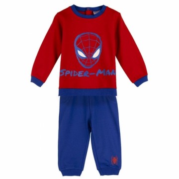 Bērnu Sporta Tērps Spiderman Sarkans Zils