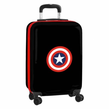 CapitÁn AmÉrica Kabīnes koferis Capitán América Melns 34,5 x 55 x 20 cm