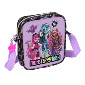 Сумка на плечо Monster High Creep Чёрный 16 x 18 x 4 cm