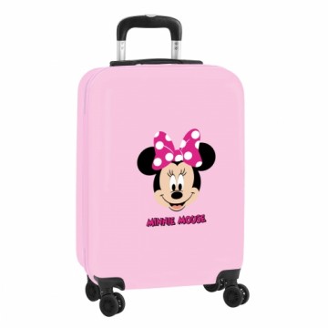 Kabīnes koferis Minnie Mouse My Time Rozā 20'' 34,5 x 55 x 20 cm