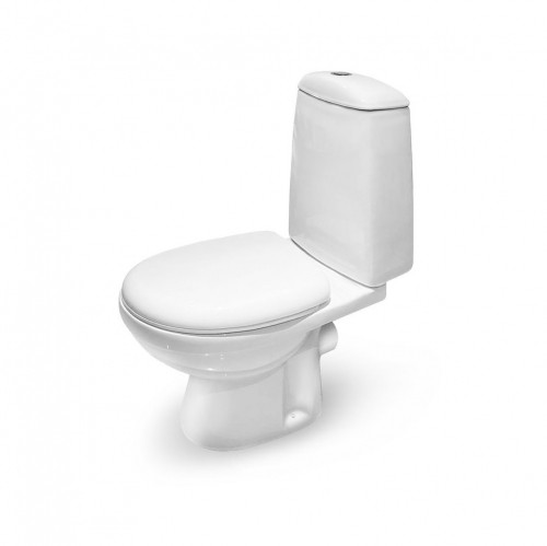WC pods Vento Eland ar horizonālo izvādu, 3/6l, ar PP Soft Close vāku, ūdens padeve no apakšas image 1