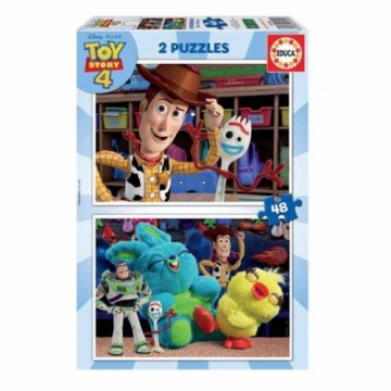 2 Pužļu Komplekts   Toy Story Ready to play         48 Daudzums 28 x 20 cm