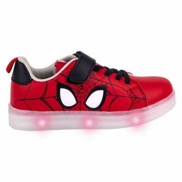 Кроссовки со светодиодами Spiderman Velcro Красный