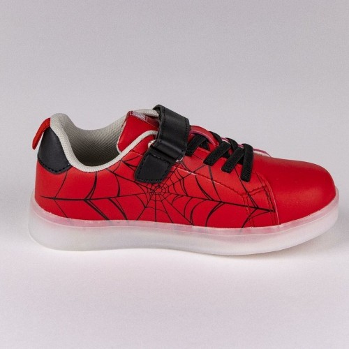 Кроссовки со светодиодами Spiderman Velcro Красный image 5