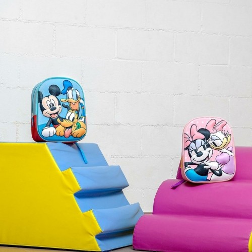 Skolas soma Minnie Mouse Rozā 25 x 31 x 10 cm image 3