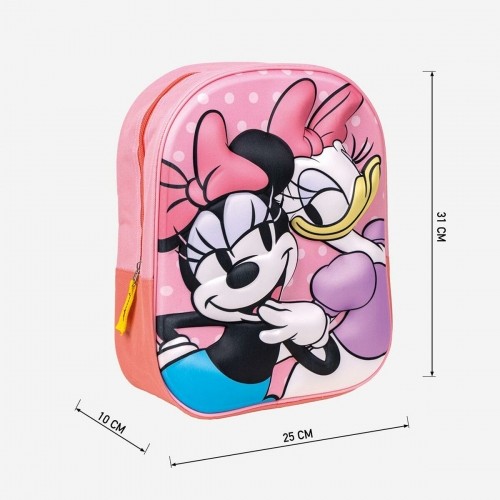 Skolas soma Minnie Mouse Rozā 25 x 31 x 10 cm image 4