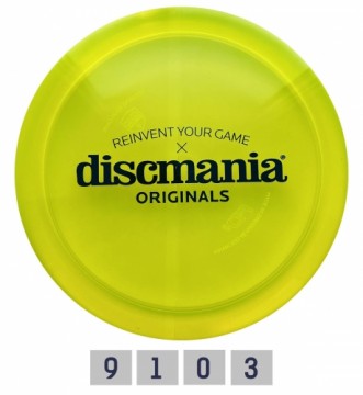 Discgolf DISCMANIA Fairway Driver C-LINE FD3 Originals Barstamp Yellow 9/1/0/3