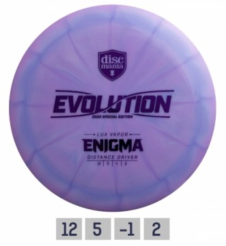 Discgolf DISCMANIA Distance Distance Driver Lux Vapor ENIGMA Evolution Purple 12/5/-1/2